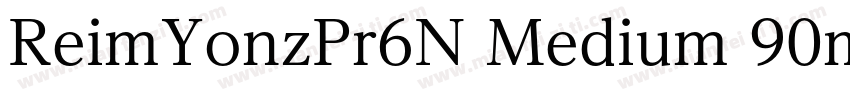 ReimYonzPr6N Medium 90ms RKSJ H字体转换